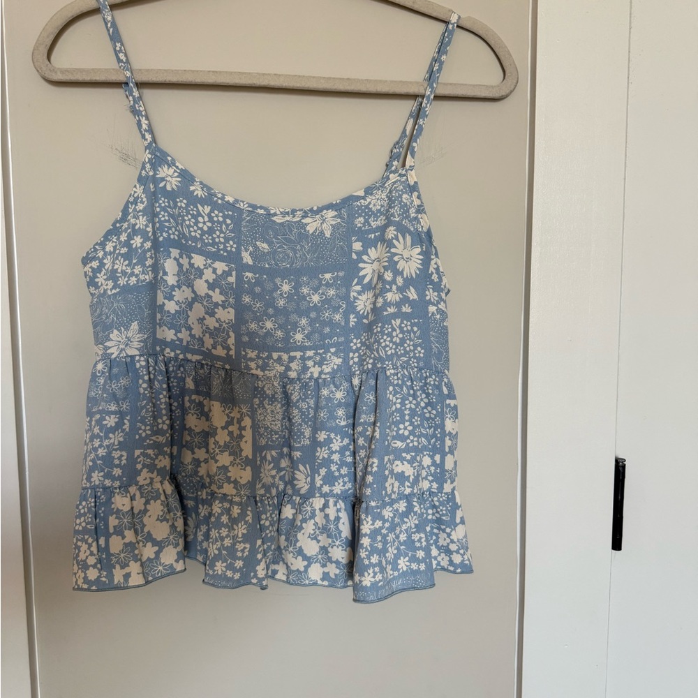 Altar'd State Blue Floral Camisole